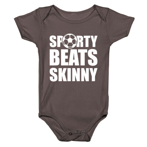 Sporty Beats Skinny (Soccer) Baby One-Piece