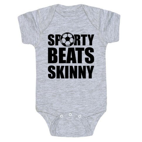 Sporty Beats Skinny (Soccer) Baby One-Piece