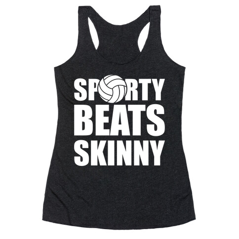 Sporty Beats Skinny (Volleyball) Racerback Tank Top