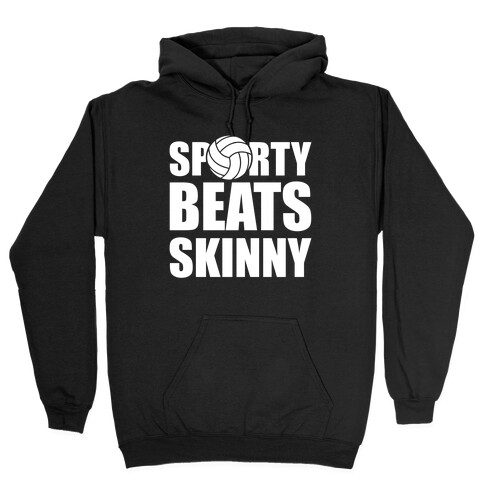 Sporty Beats Skinny (Volleyball) Hooded Sweatshirt