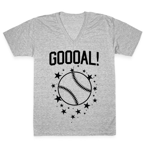 GOOOAL! V-Neck Tee Shirt