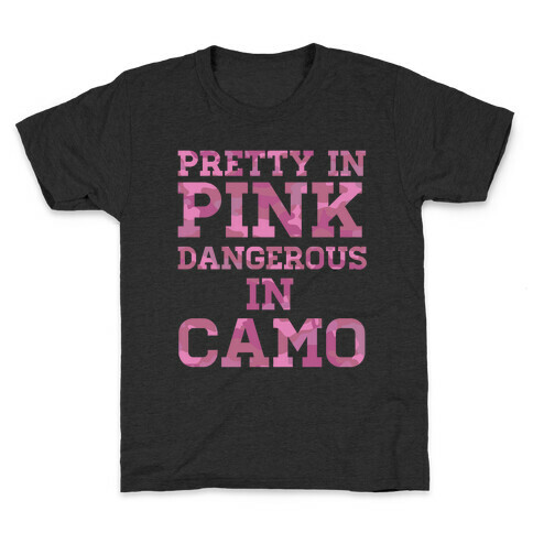 Dangerous in Camo Kids T-Shirt