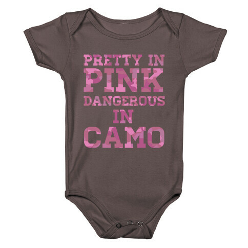 Dangerous in Camo Baby One-Piece