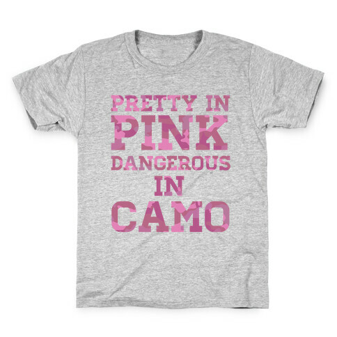 Dangerous in Camo Kids T-Shirt