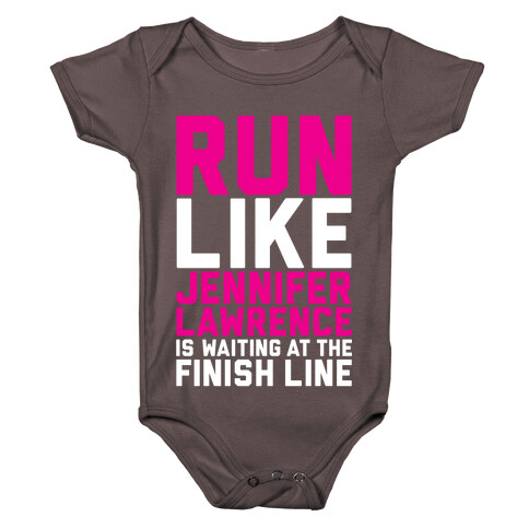 Run For Jennifer Lawrence Baby One-Piece
