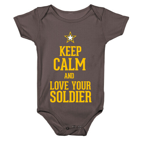 Love Your Soldier Baby One-Piece