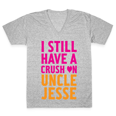Crush on Uncle Jesse V-Neck Tee Shirt