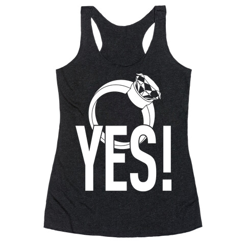 YES! (Bachelorette) Racerback Tank Top