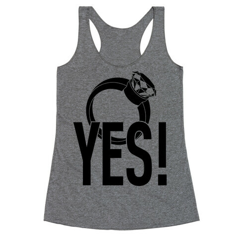 YES! (Bachelorette) Racerback Tank Top