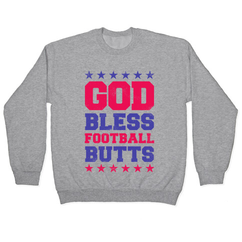 God Bless Football Butts (Pink) Pullover