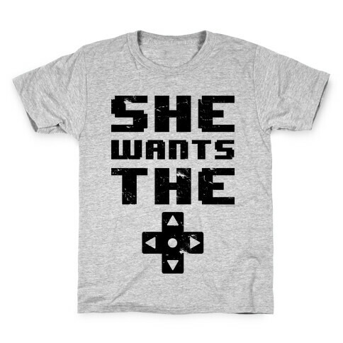 She Wants The D Pad  Kids T-Shirt