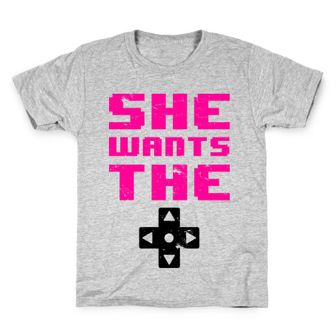 She Wants The D Pad  Kids T-Shirt