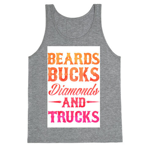 Beards, Bucks, Diamonds and Trucks Tank Top