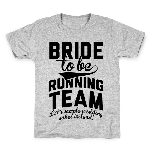 Bride-To-Be Running Team Kids T-Shirt