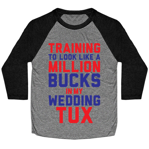 Training For The Tux Baseball Tee