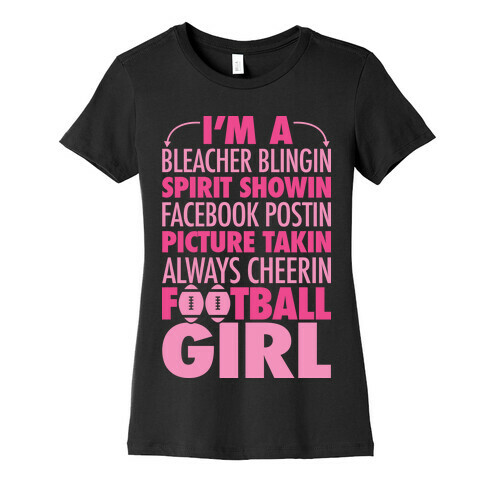 Football Girl Womens T-Shirt