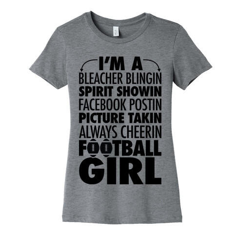 Football Girl Womens T-Shirt