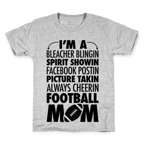 Football Mom Kids T-Shirt