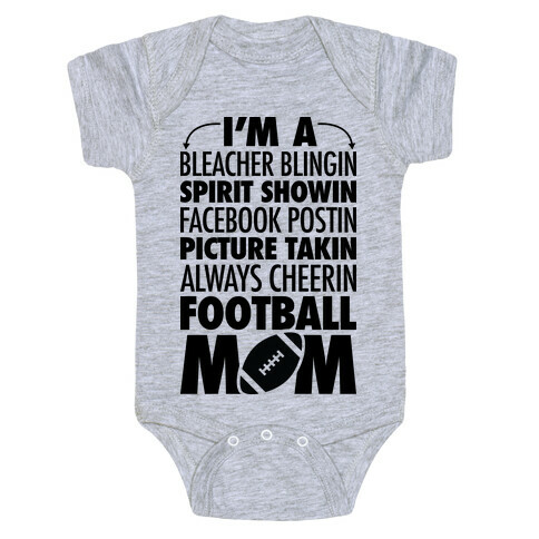 Football Mom Baby One-Piece