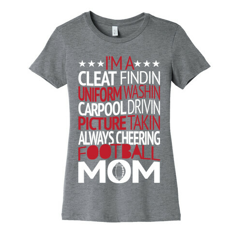 Football Mom Womens T-Shirt