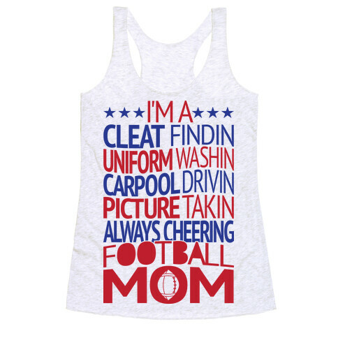 Football Mom Racerback Tank Top