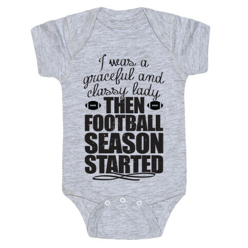 Football Lady Baby One-Piece