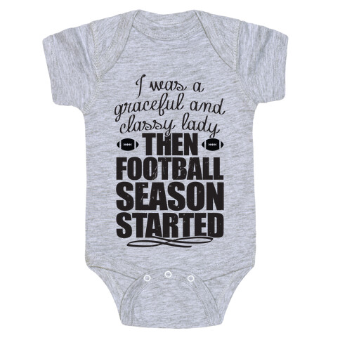 Football Lady Baby One-Piece