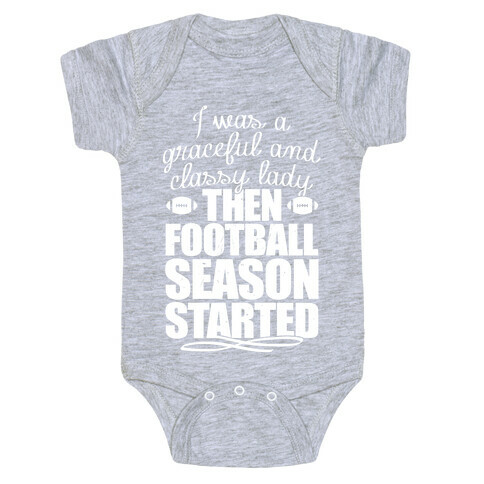 Football Lady Baby One-Piece