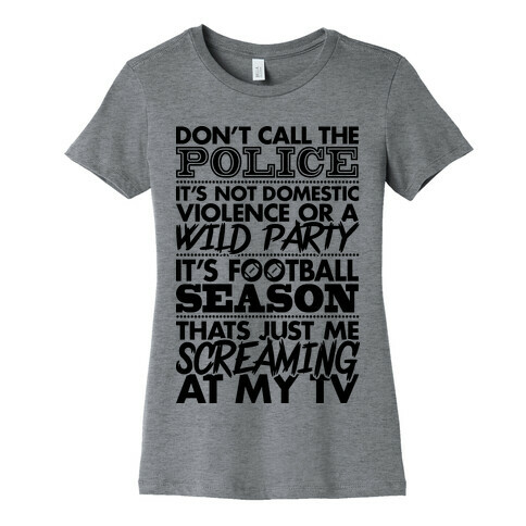 Football Season Womens T-Shirt