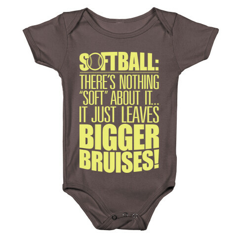 There's Nothing "Soft" About Softball Baby One-Piece