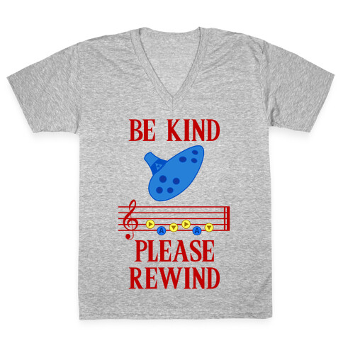 Be Kind, Please Rewind V-Neck Tee Shirt