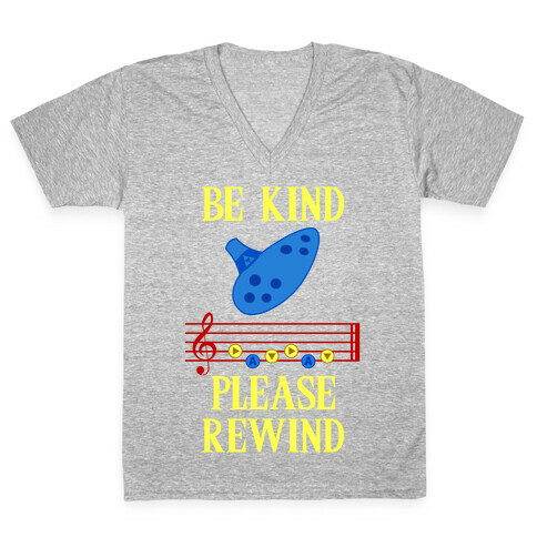 Be Kind, Please Rewind V-Neck Tee Shirt