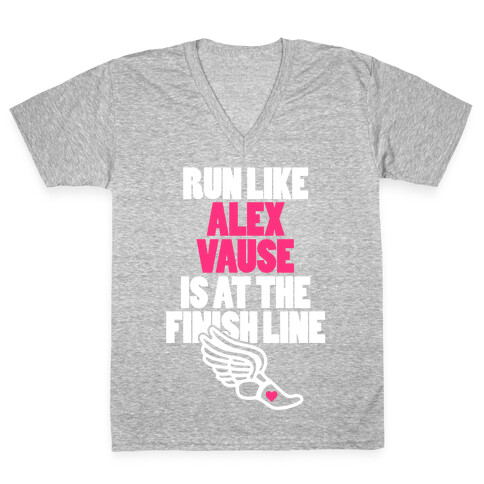 Run Like Alex Vause Is At The Finish Line V-Neck Tee Shirt