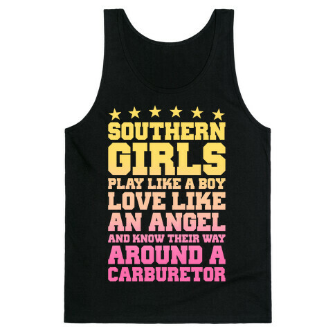 Southern Girls Know Their Way Around A Carburetor Tank Top