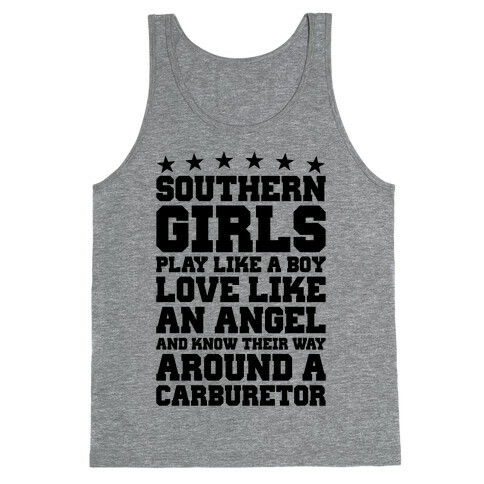 Southern Girls Know Their Way Around A Carburetor Tank Top