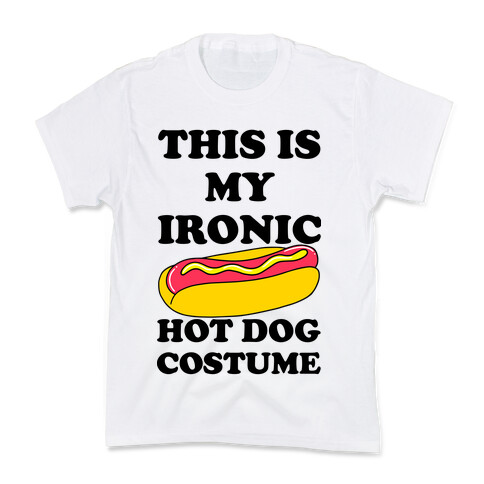 This is My Ironic Hot Dog Costume Kids T-Shirt