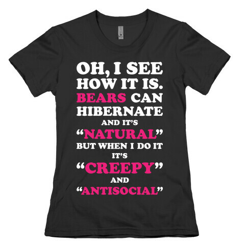 Hibernation Womens T-Shirt