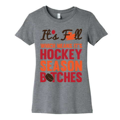 Hockey Season (Censored) Womens T-Shirt