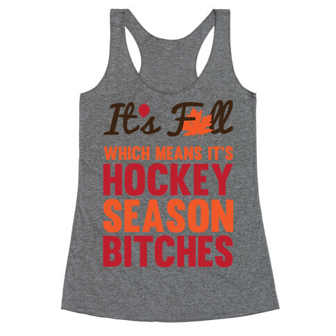 Hockey Season Racerback Tank Top