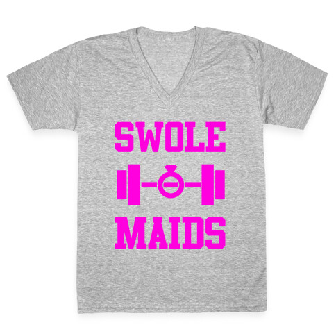 Swole Maids V-Neck Tee Shirt