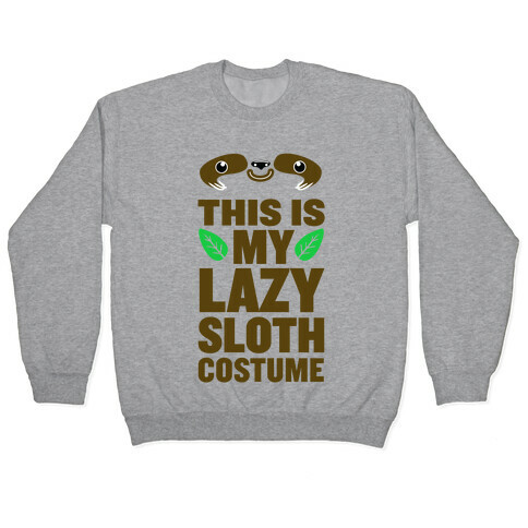 Lazy Sloth Costume Pullover