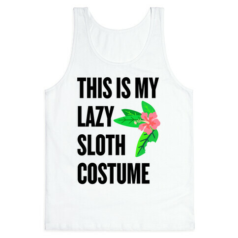 Lazy Sloth Costume Tank Top