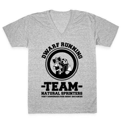 Dwarf Running Team V-Neck Tee Shirt