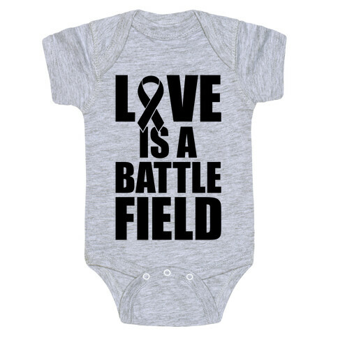 Love Is A Battlefield Baby One-Piece