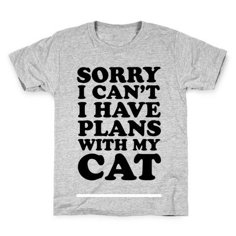 Cat Plans Kids T-Shirt