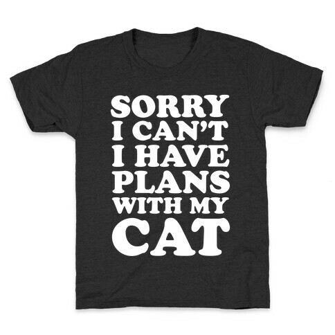 Cat Plans Kids T-Shirt