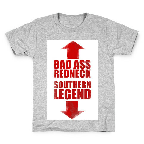 Bad Ass Redneck and A Southern Legend  Kids T-Shirt