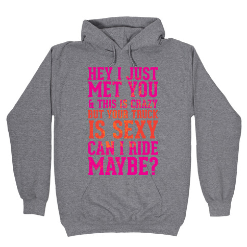 Your Truck is Sexy Hooded Sweatshirt