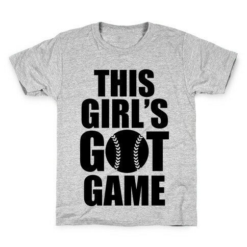 This Girl's Got Game (Softball) Kids T-Shirt