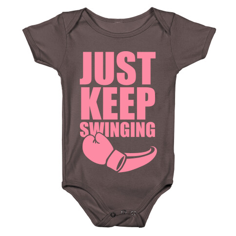 Just Keep Swinging (Pink) Baby One-Piece